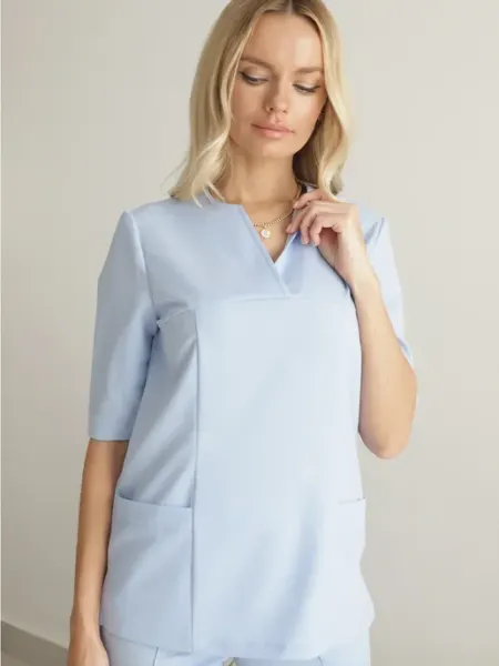 Murano-apparel Блузка медицинская стрейч белая
