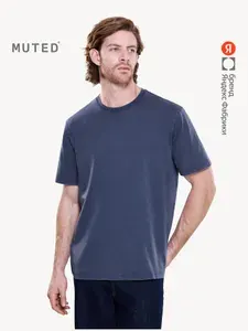 Футболка MUTED прямого кроя из выбеленного хлопка, Яндекс Фабрика