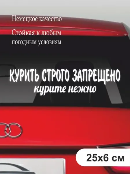 Nakleika24 Наклейка авто курить строго запрещено