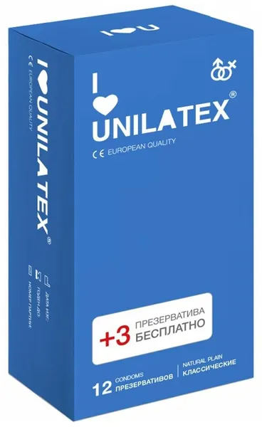 Unilatex Классические презервативы Natural Plain