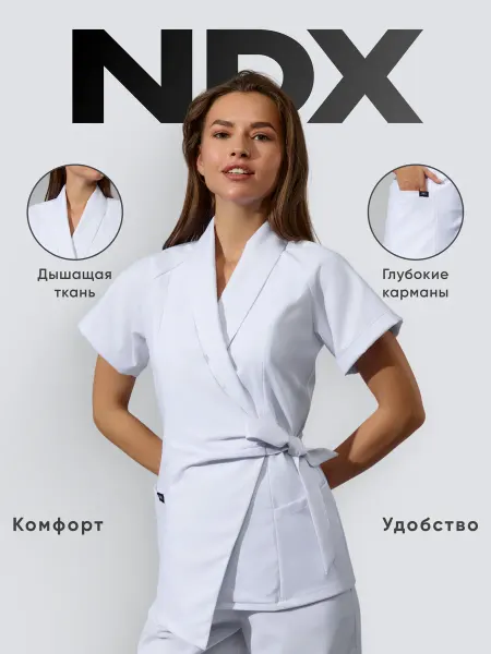 NDX Рубашка медицинская кимоно