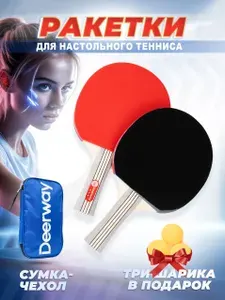 Ракетки для настольного тенниса в чехле с мячиками набор