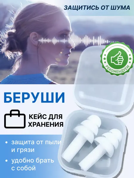 NeoMobile Беруши противошумные для стрельбы, самолета силиконовые
