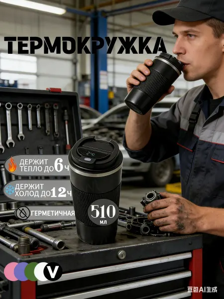 NewTimMore Термокружка термос для напитков кофе чая в машину