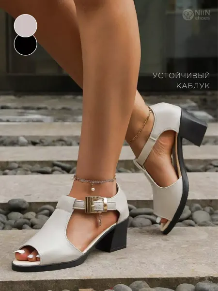 NiiN Shoes Босоножки на низком каблуке летние