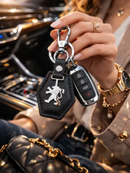 Nomerbrelok Брелок для автомобиля Peugeot на ключи Пежо. Автомобильный