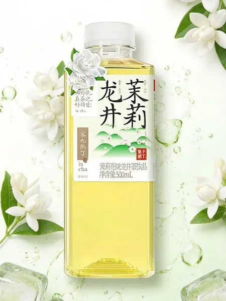 NONGFU SPRING Холодный зеленый чай Лунцинь жасмина без сахара, 500 мл