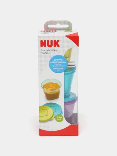 Набор контейнеров для хранения пищи NUK, 6 шт