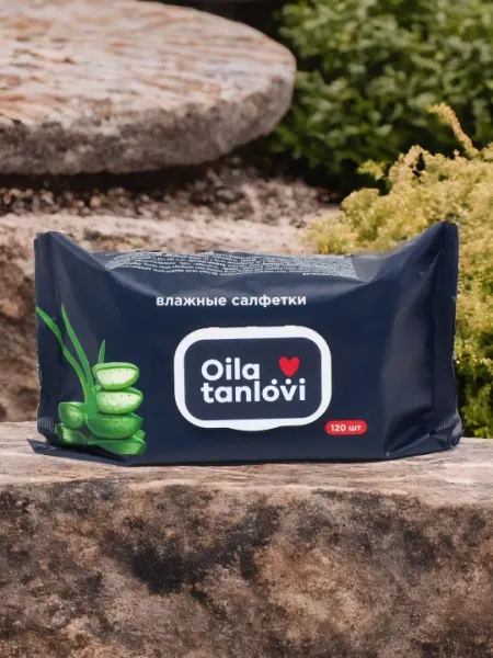 Влажные салфетки Oila tanlovi Алоэ, 120 шт