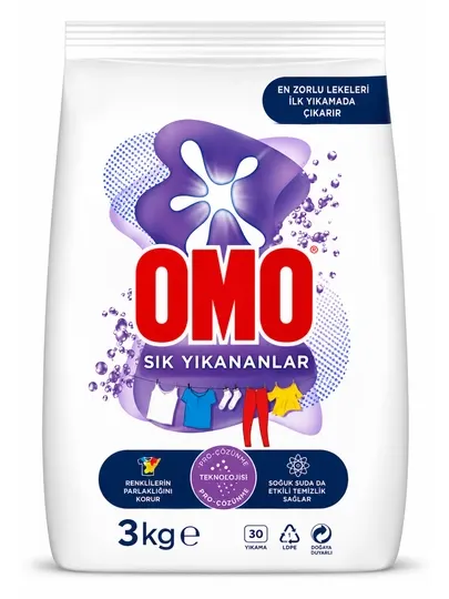 Стиральный порошок Omo, автомат, сделано в Турции, 3 кг, для цветного и белого белья