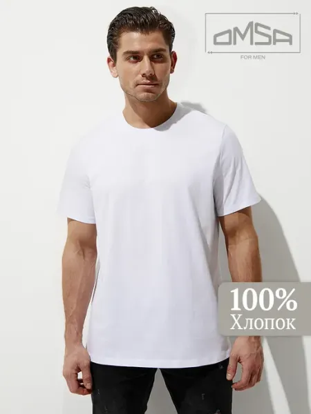 OMSA Футболка летняя из хлопка