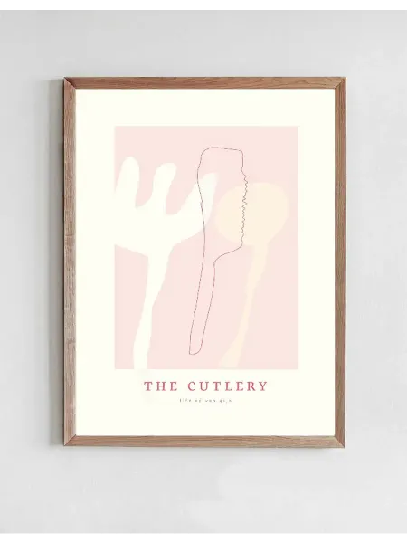Onllyart Постер TheCutlery Мягкий розовый