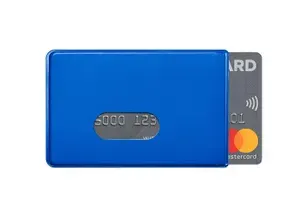 RFID/NFC защитный чехол для банковской карты "Фред" синий, OPTEXX