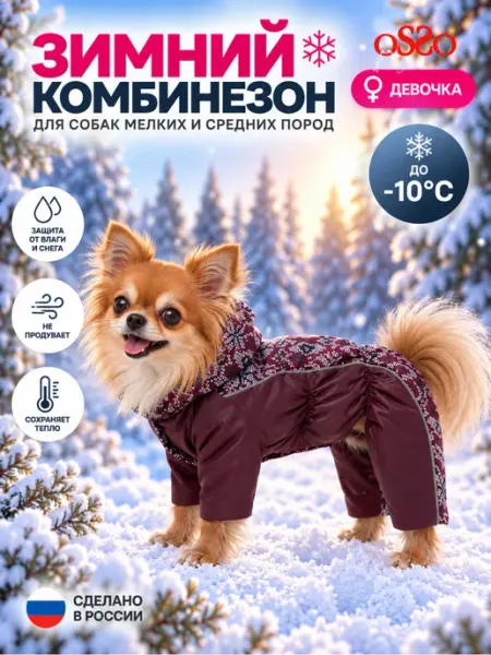 OSSO-fashion Комбинезон для собак мелких пород для девочек весна