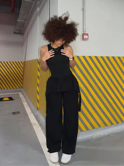 Женская одежда, спортивные брюки, Oversize брюки, Широкие брюки в уличном стиле 44-50