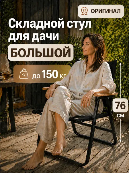 OXO tourist Стул туристический складной со спинкой 150 кг