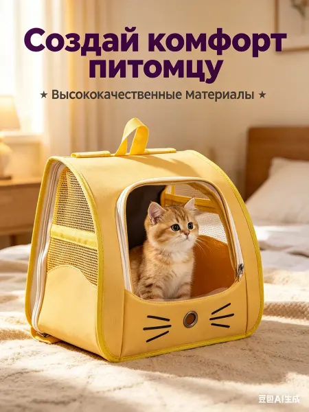 Pawdle Сумка переноска для кошек и собак с ручкой