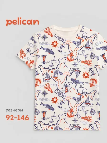 Pelican Футболка хлопковая для мальчика