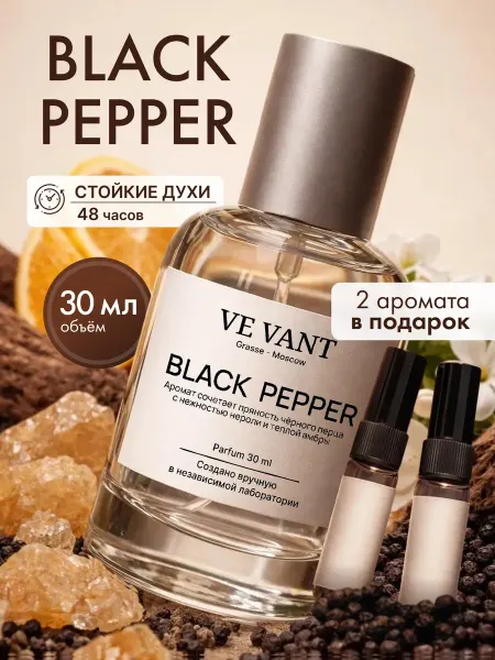 Ve Vant Духи женские стойкие по мотивам Black Pepper 30 мл