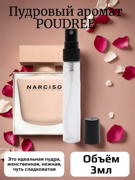 Perfume_shleif Духи Нарциссо пудра Poudree 3 мл