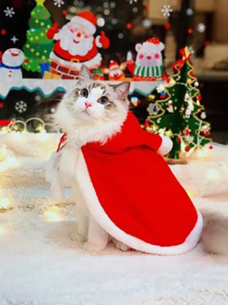 Pet_Star Накидка для собак и кошек новогодняя. Размер S
