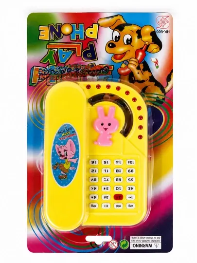 Музыкальный игрушечный телефон Play Phone — развивающая игрушка для детей