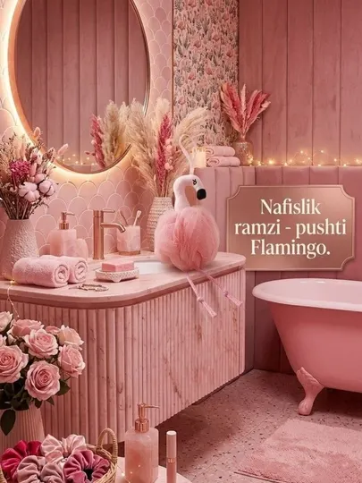 Эстетичная мочалка, розовый фламинго, милый, необычный образ, pinterest