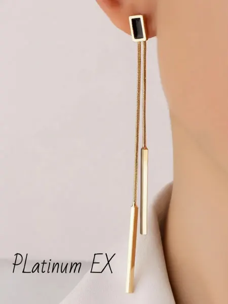 Platinum EX Серьги бижутерия длинные висячие
