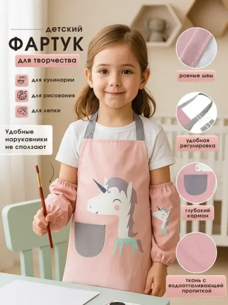 Platoneva Фартук с нарукавниками для творчества