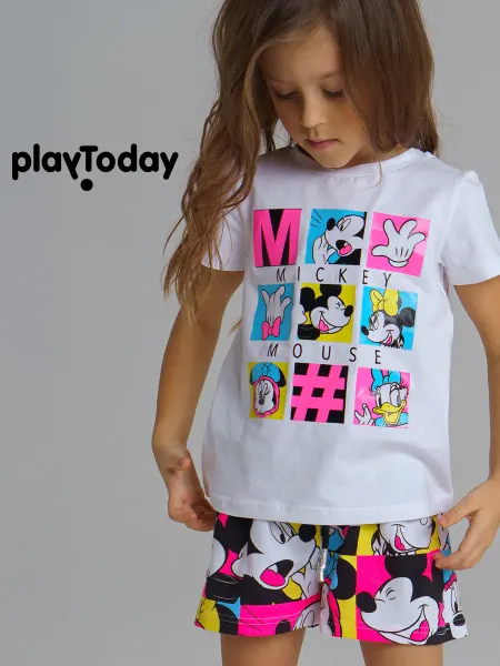 PlayToday Футболка детская в садик Микки Маус