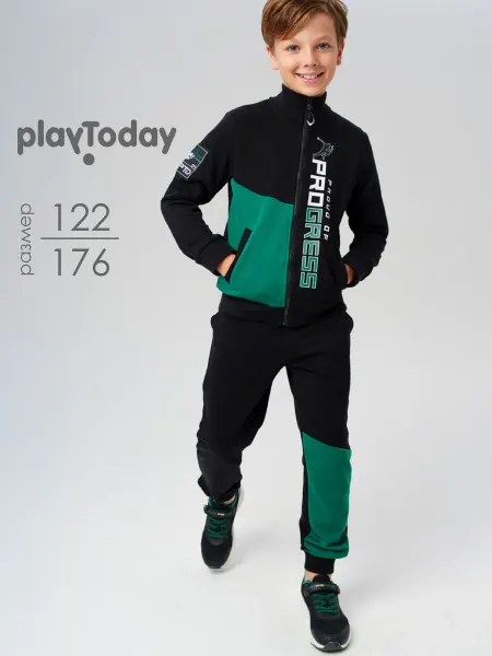 PlayToday Костюм спортивный подростковый толстовка брюки
