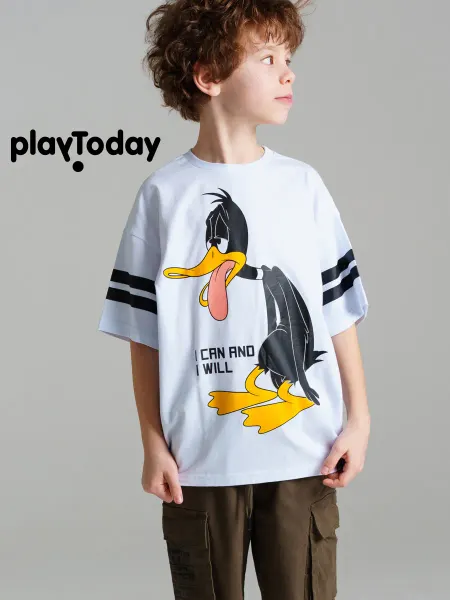 PlayToday Футболка оверсайз для подростка Луни Тюнз
