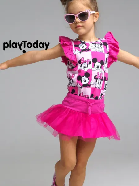 PlayToday Костюм летний детский футболка юбка-шорты в садик
