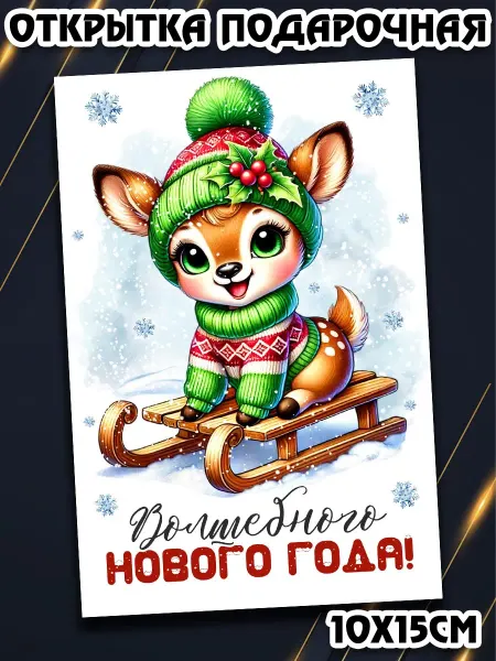 Podarkez Открытка с новым годом милая