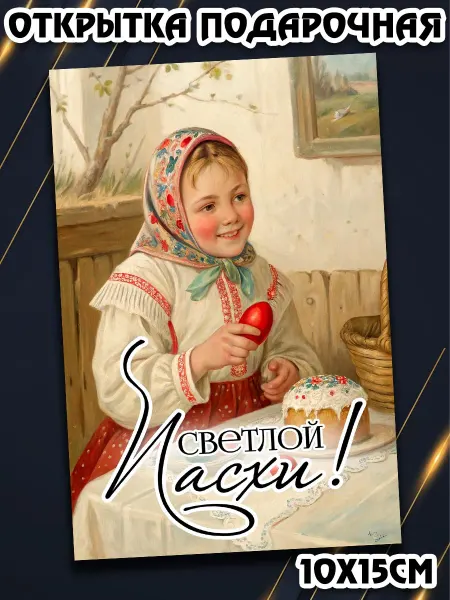 Podarkez Открытка Пасхальная советская