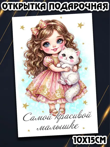 Podarkez Открытка девочке на день рождения