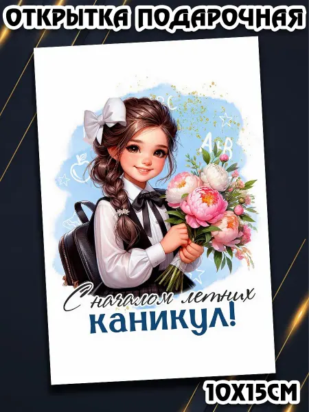 Podarkez Открытка выпускнику нач школы яркая