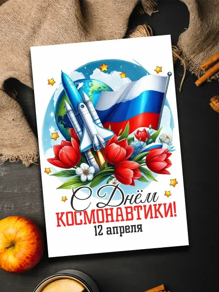 Podarkoz Магнит с днем космонавтики