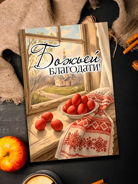 Podarkoz Открытка Пасхальная советская