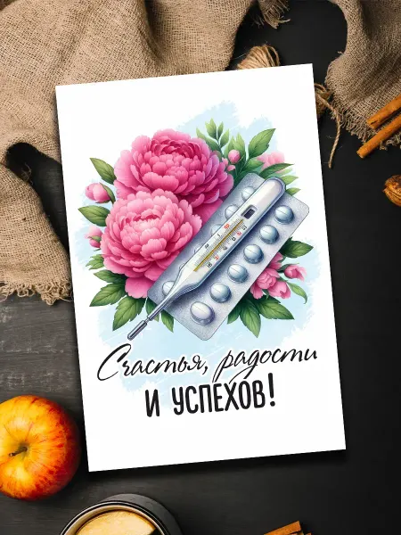 Podarkoz Магнит с днем медицинского работника женщине