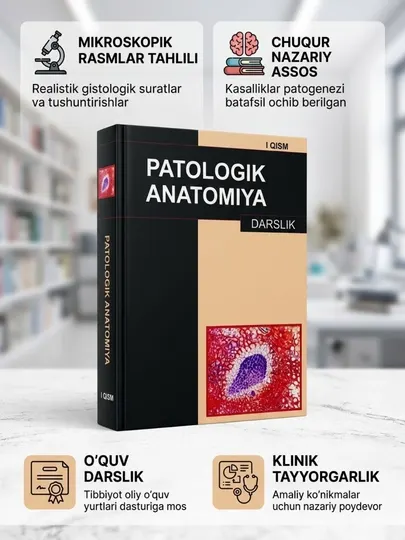 Медицинская книга «Патологическая анатомия» М.С. Абдуллаходжаева. Для медицинских вузов