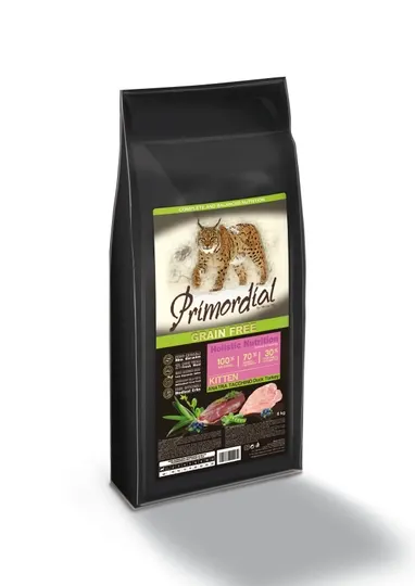 Сухой корм Primordial для котят с индейкой и уткой, 2 кг