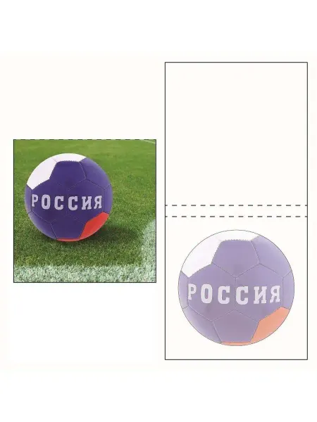 Printstick Блок для записей самоклеящийся фигурный "Мяч"