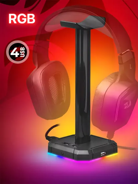 Redragon Подставка для наушников с подсветкой Scepter Pro
