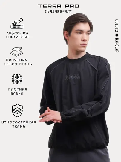 TERRA PRO Мужская толстовка короткая длина SS23CA2S-2-12619