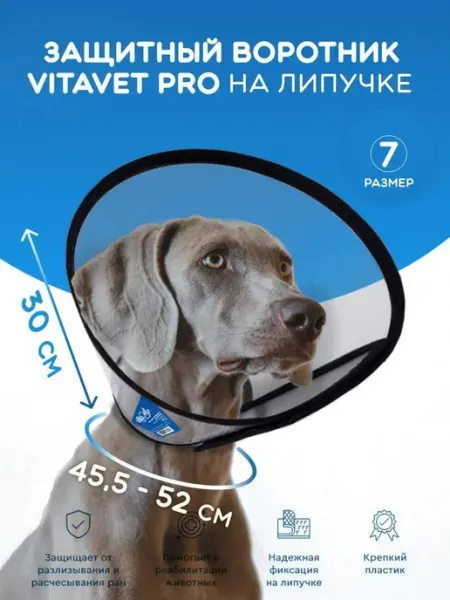 VITAVET PRO Воротник защитный Ветеринарный для кошки и собаки