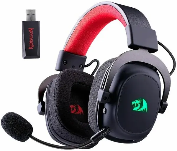 Наушники игровые с микрофоном Zeus Pro беспроводные, проводные