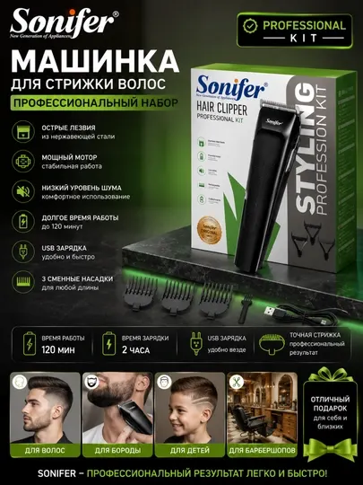 Sonifer ProCut профессиональная машинка для стрижки
