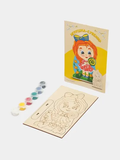 Игрушка сувенир "Сластена", роспись по дереву, Фнр-006, q0000010616