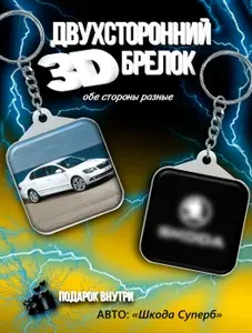 Брелок автомобильный для ключей шкода, подвеска в авто суперб